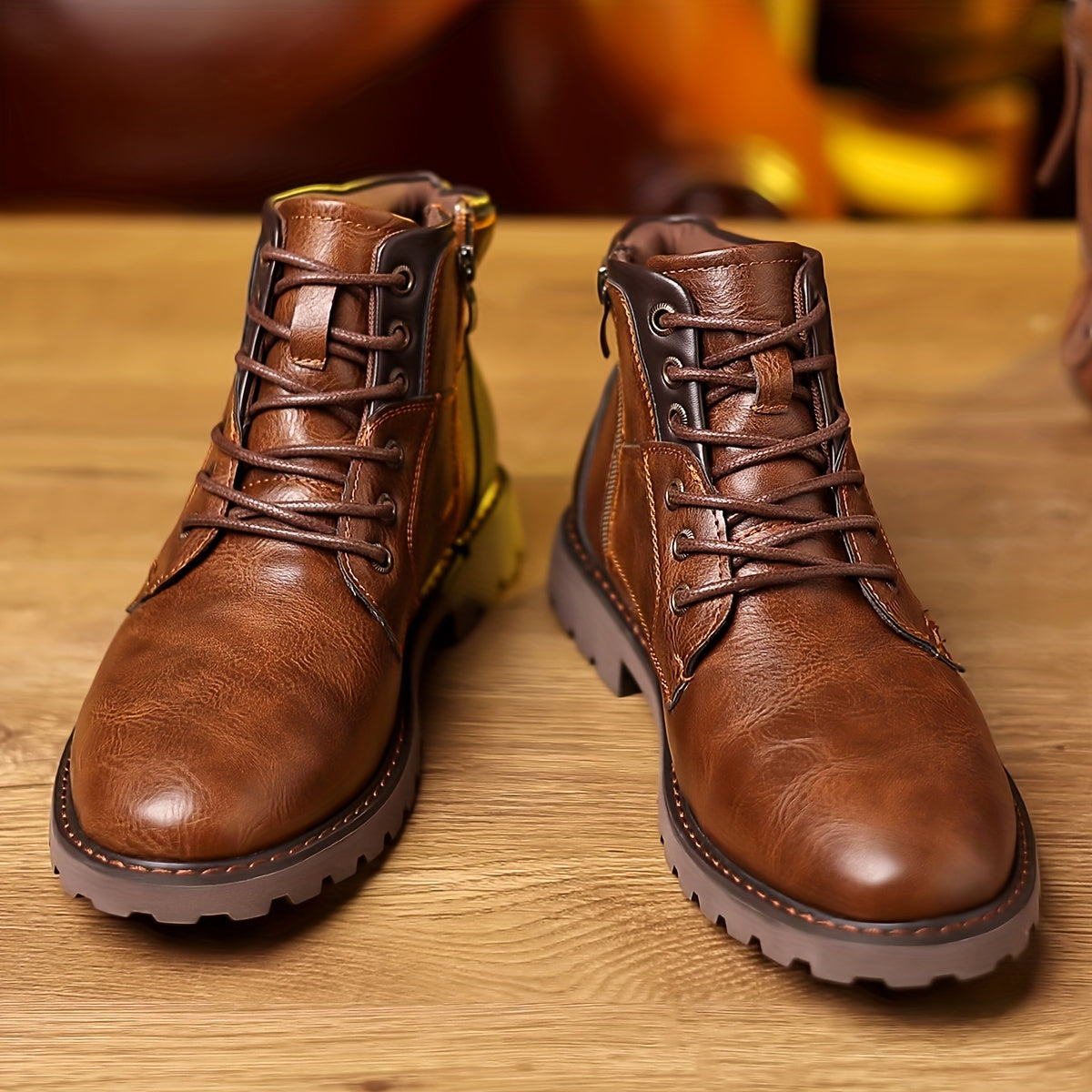 Élégance Aérienne: Boots Cuir Zippées